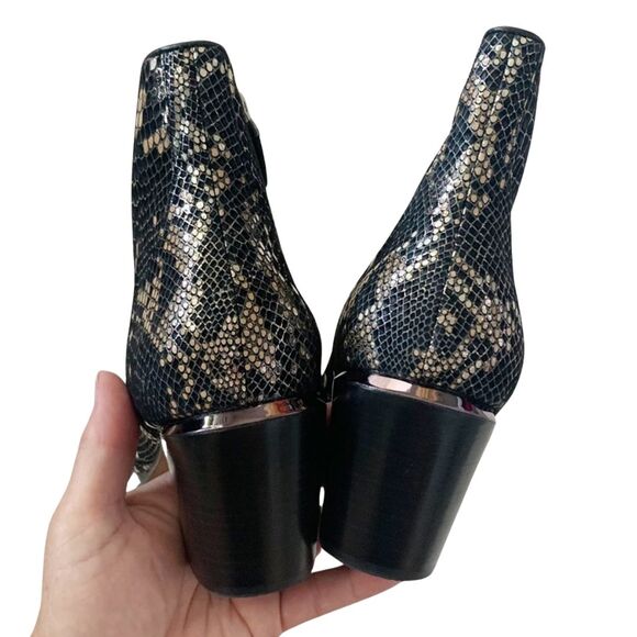 Linea Paolo Westly Bootie 10 Black Silver NEW - Picture 6 of 9